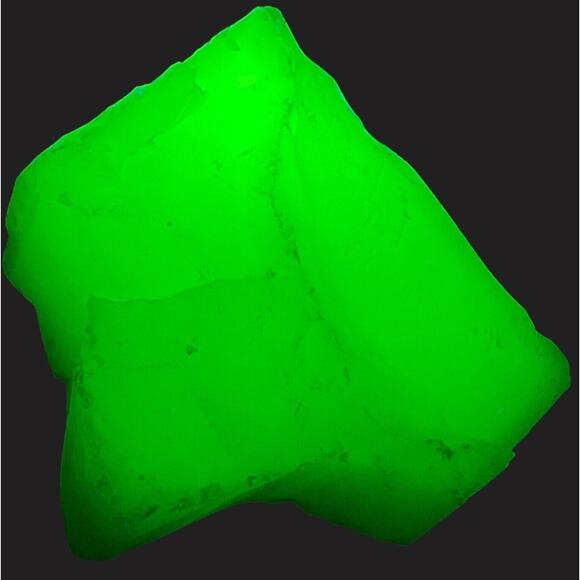 Custard Art Glass Cullet Glowing Opaque Uranium Slag Glass #5GX121 - Picture 1 of 5